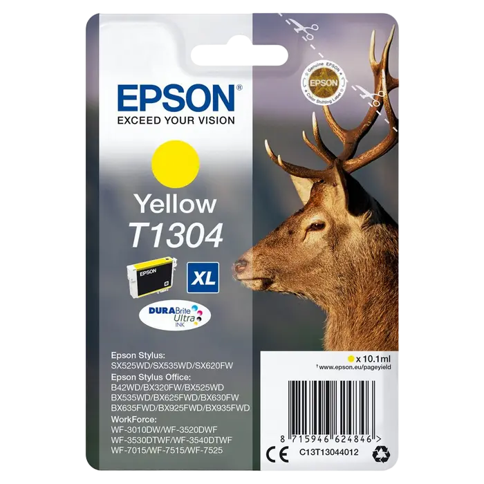 Cartuș de cerneală Epson C13T13044012, 10ml, Galben - photo