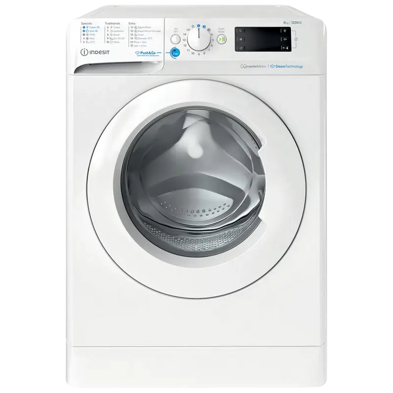 Стиральная машина Indesit BWE 81295X WV, 8кг, Белый - photo