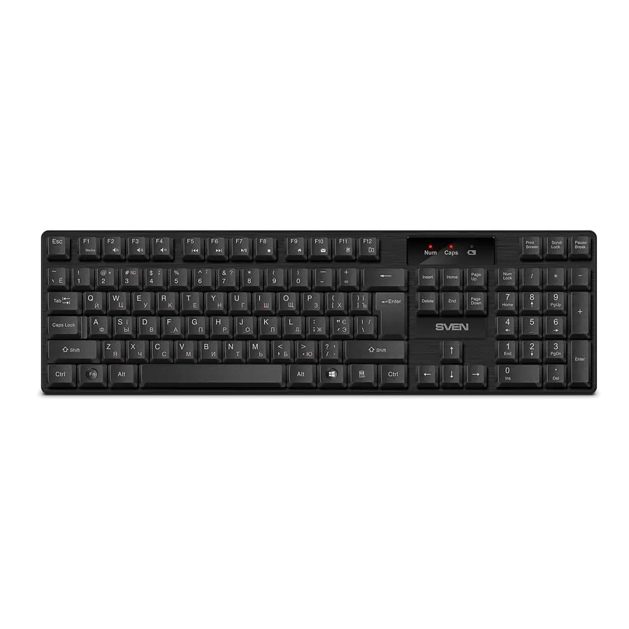 Tastatură SVEN KB-C2300W, Fără fir, Negru - photo
