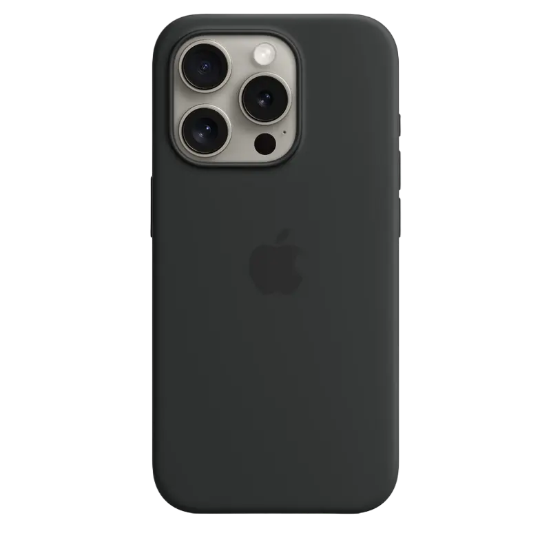 Husă Apple iPhone 15 Pro Silicone Case with MagSafe, Negru - photo