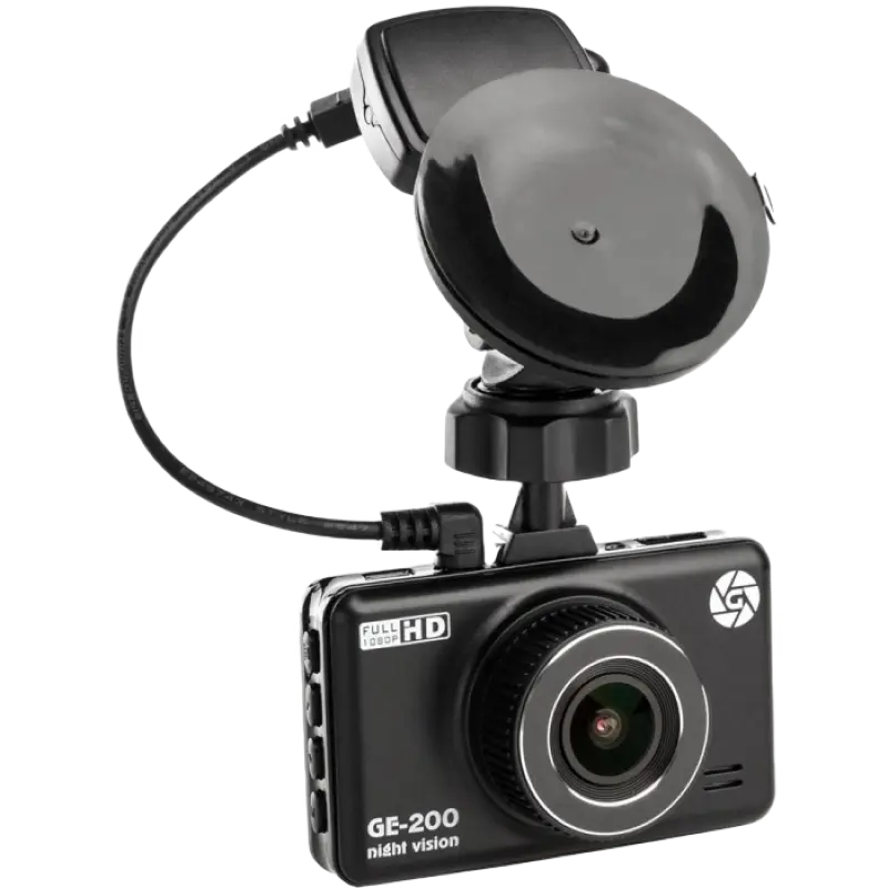 Автомобильный видеорегистратор Globex GE-200nv, Full-HD 1080P, Чёрный - photo