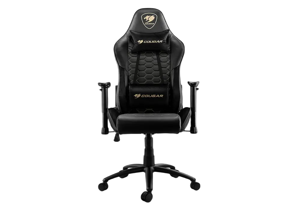 Scaun Gaming Cougar Outrider Royal, PVC Piele, Negru/Auriu - photo