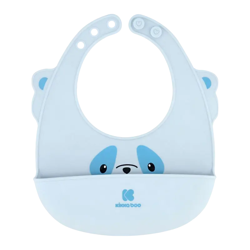 Bavetă Kikka Boo Silicone bib, Albastru - photo