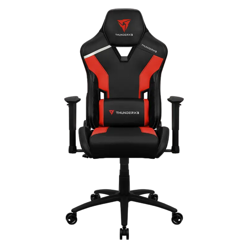 Игровое кресло ThunderX3 TC3, Искусственная кожа, Чёрный/Красный - photo