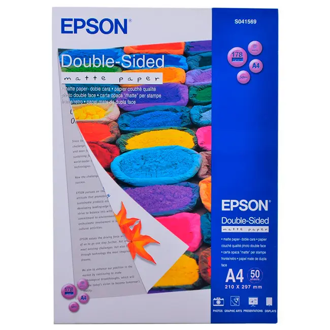 Hârtie fotografică Epson Double Sided Matte Paper, A4 - photo
