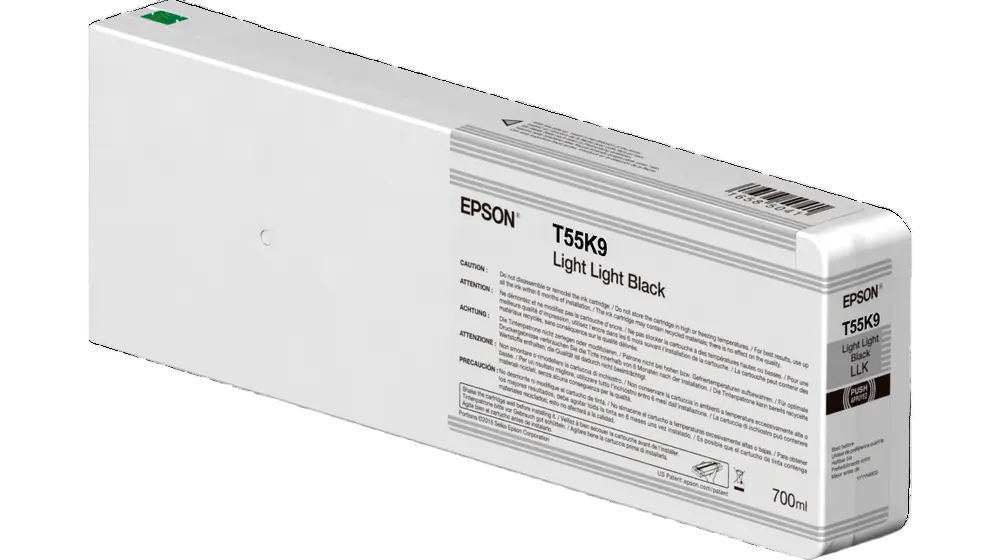 Картридж чернильный Epson Ink Cartridge T55K900 UltraChr HDX/HD 700 ml, LLBl, 700мл, Светло-серый - photo