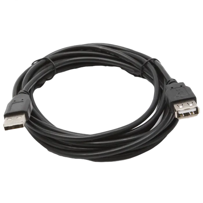 Cablu prelungitor SVEN USB 2.0 Am-Af Extension, USB Type-A (M)/USB Type-A (F), 1,8m, Negru - photo