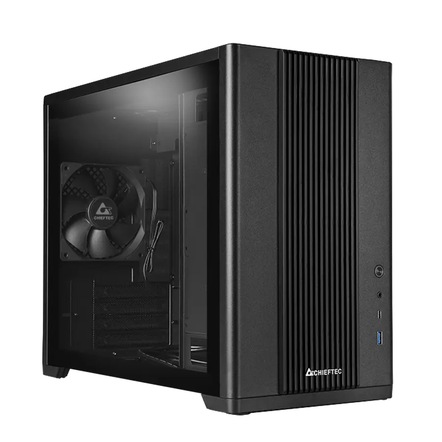 Компьютерный корпус Chieftec BX-10B-OP, Micro-ATX, Без блока питания, Чёрный - photo