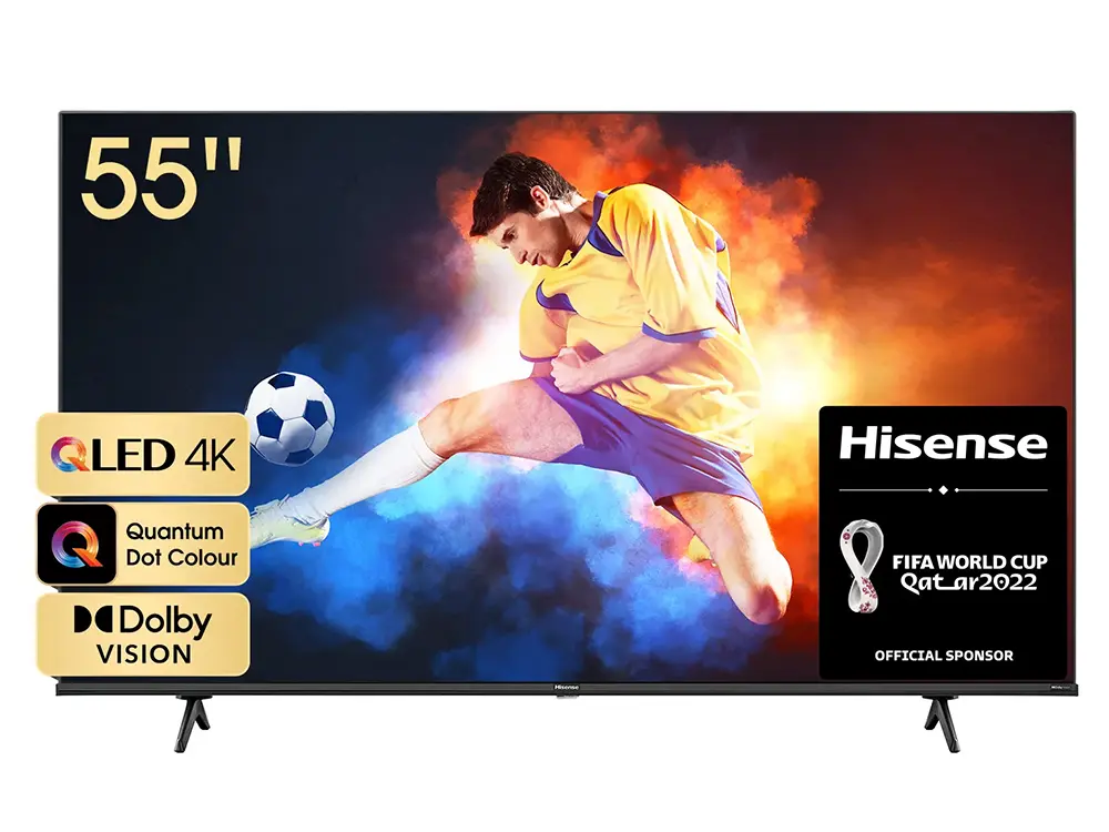 55" QLED SMART TV Hisense 55E7HQ, 3840x2160 4K UHD, VIDAA U OS, Gri - photo