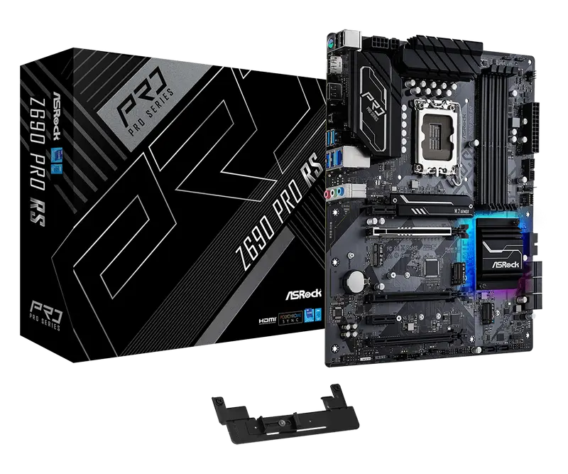 Материнская плата ASRock Z690 Pro RS, LGA1700, Intel Z690, ATX - photo