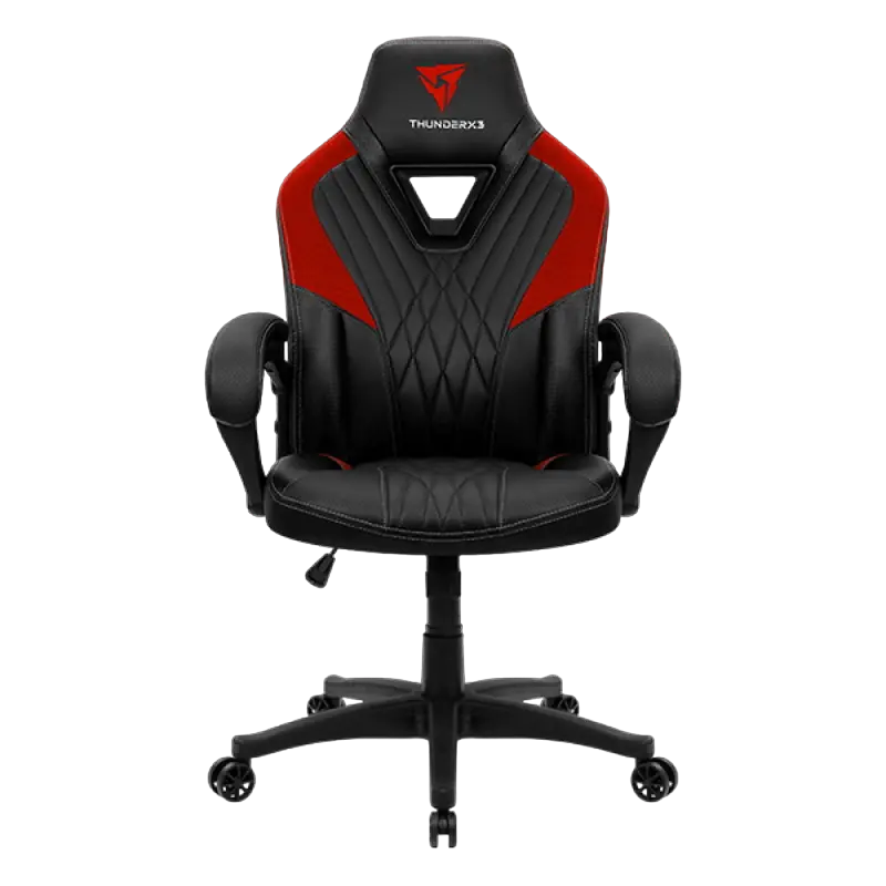 Игровое кресло ThunderX3 DC1, Искусственная кожа, Чёрный/Красный - photo