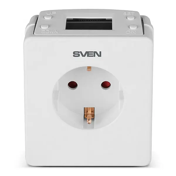 Prelungitor electric SVEN OVP-16PD, 1 Prize, Alb - photo