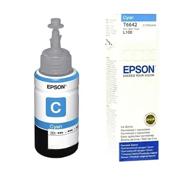 Recipient de cerneală Epson T664, C13T66424A, Cyan