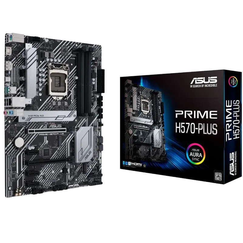 Материнская плата ASUS PRIME H570-PLUS, LGA1200, Intel H570, ATX - photo