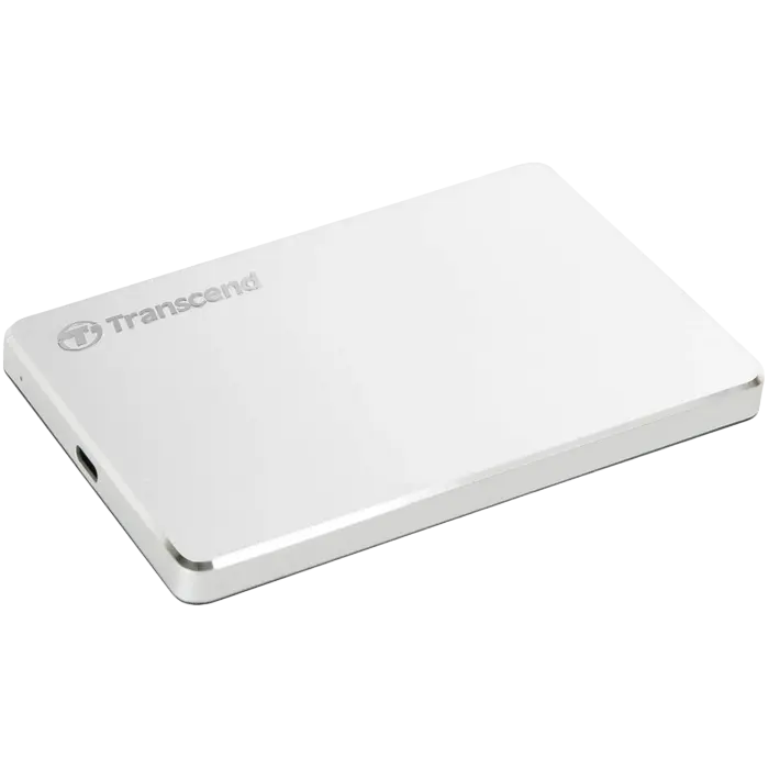 Внешний портативный жесткий диск Transcend StoreJet 25C3S, 2 TB, Серебристый (TS2TSJ25C3S) - photo