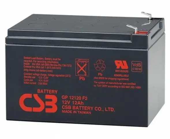 Аккумулятор для резервного питания CSB GP12120F2, 12В 12 - photo