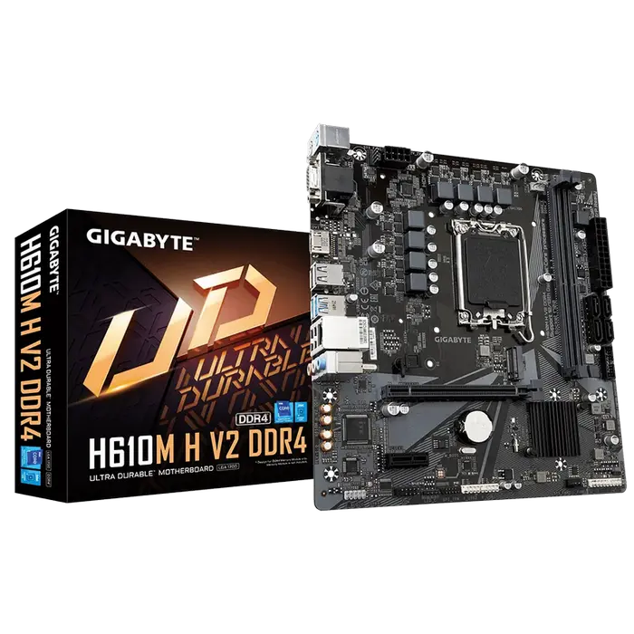 Материнская плата Gigabyte H610M H V2 DDR4, LGA1700, Intel H610, Micro-ATX - photo