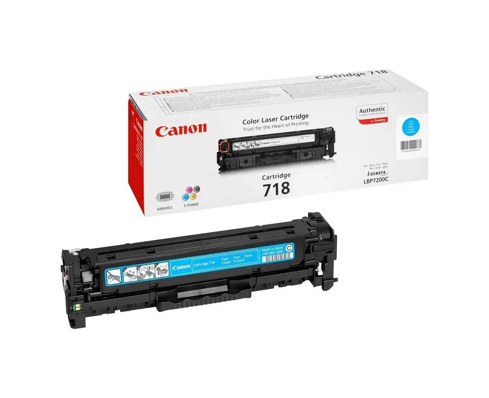 Laser Cartridge Canon 718 C, Cyan - photo