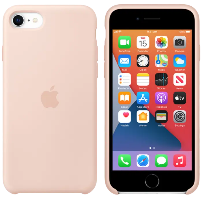 Чехол Apple iPhone SE 2020 Case, Розовый песок - photo