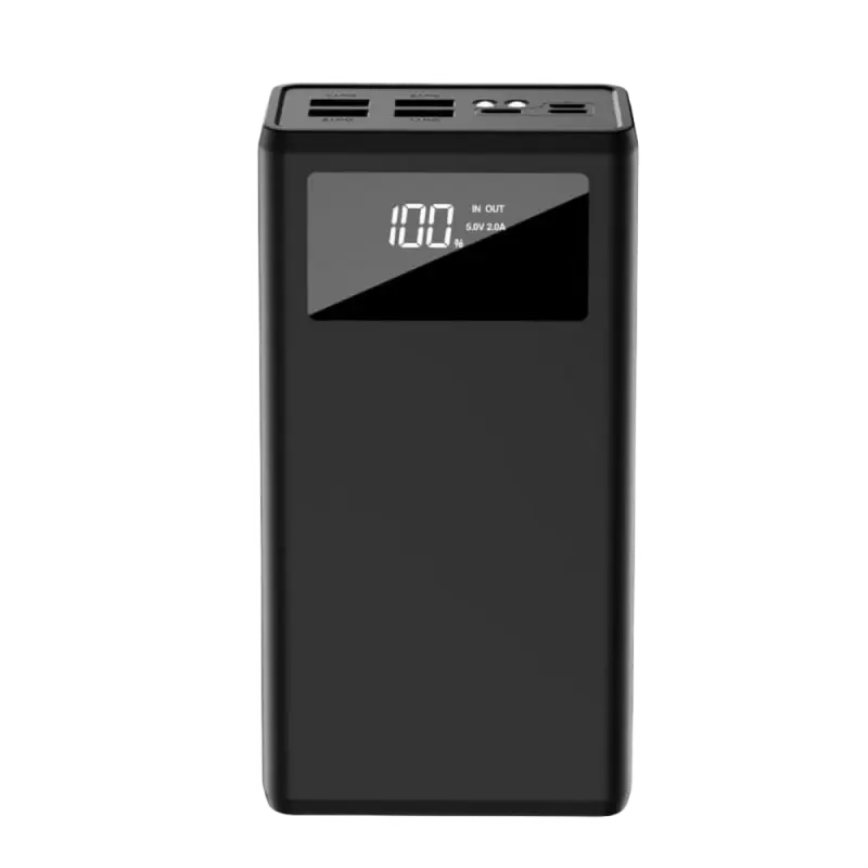 Портативное зарядное устройство XO PR124, 40000мА·ч, Чёрный - photo