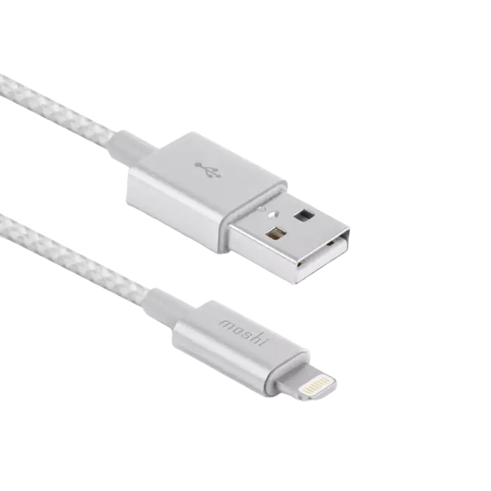 Кабель для зарядки и синхронизации Moshi iPhone Lighting USB Cable, USB Type-A/Lightning, 1,2м, Серебристый - photo