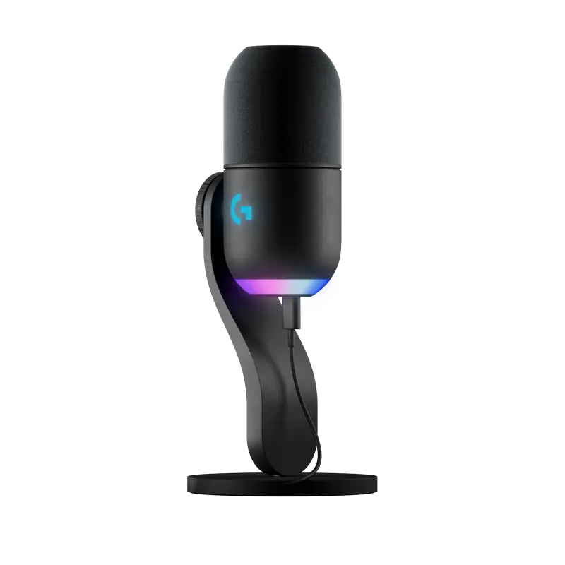 Microfon Gaming Logitech Yeti GX, Cu fir, Negru - photo