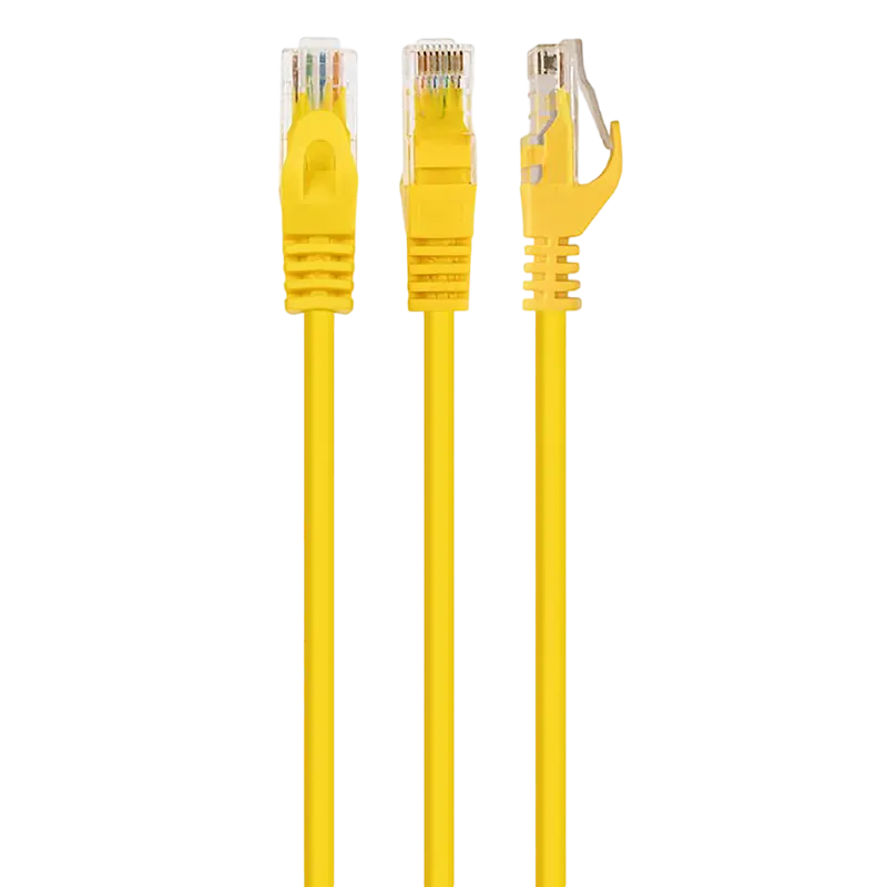 Патч-корд Cablexpert PP6U-0.5M/Y, Cat6 UTP, 0,5м, Жёлтый - photo