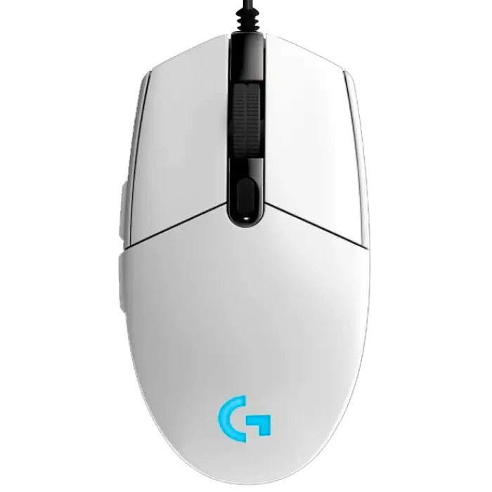 Gaming Mouse Logitech G203 Lightsync, Alb - photo