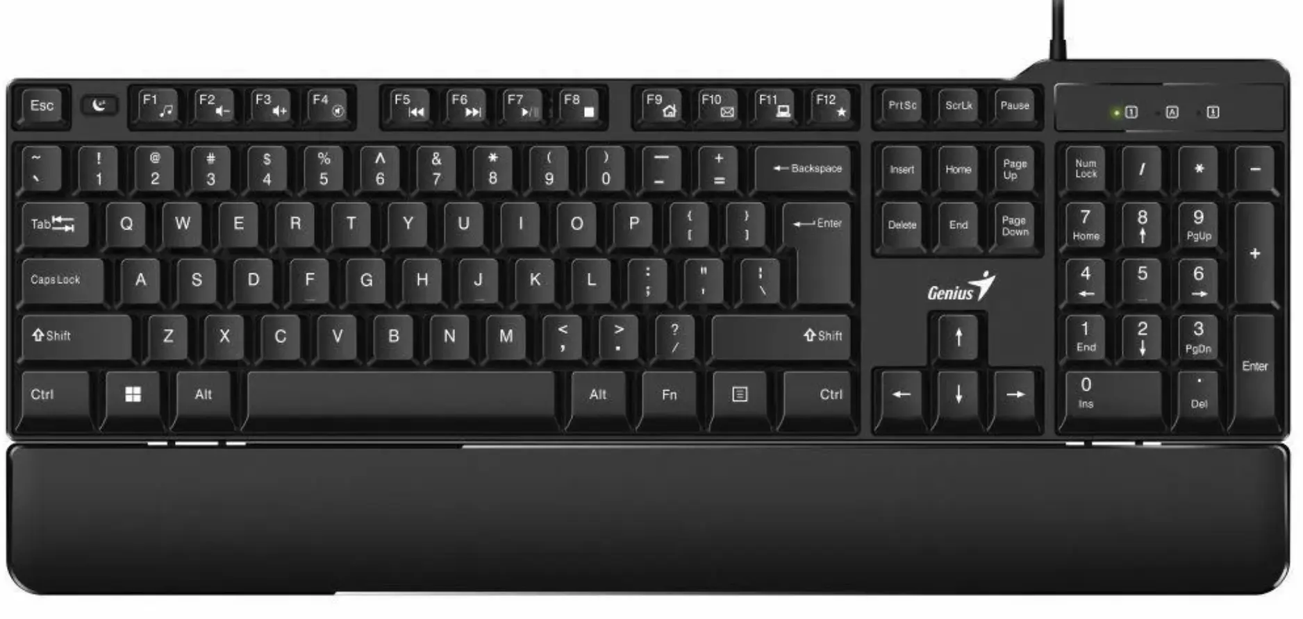 Клавиатура Genius KB-100XP, Проводное, Чёрный - photo