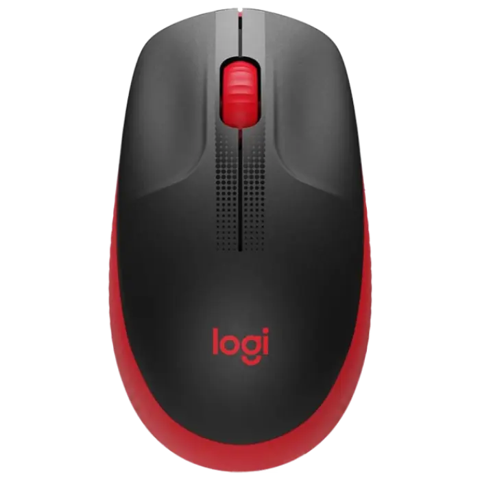 Mouse Wireless Logitech M190, Roșu - photo