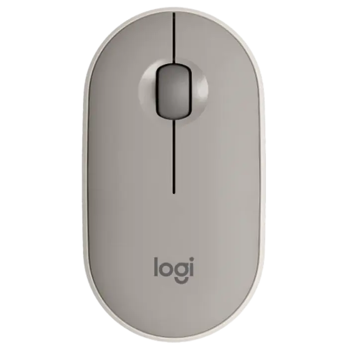 Mouse Wireless Logitech M350, Sand - photo