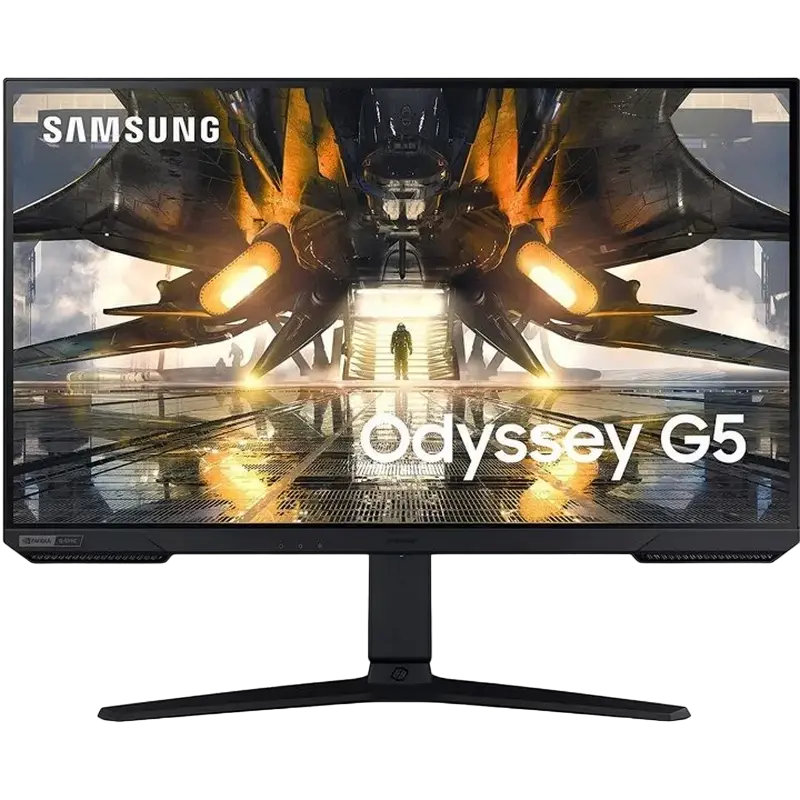 27" Monitor Gaming Samsung Odyssey G5 S27AG520N, IPS 2560x1440 WQHD, Negru - photo