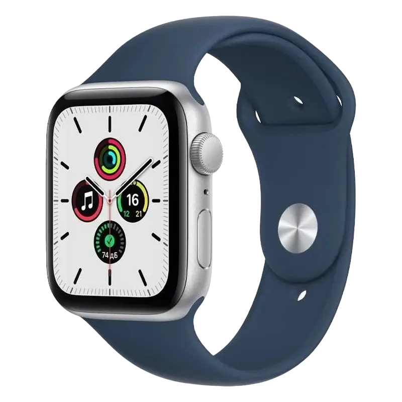 Умные часы Apple Watch SE, 44мм, Алюминиевый корпус с спортивным ремешком Abyss Blue - photo
