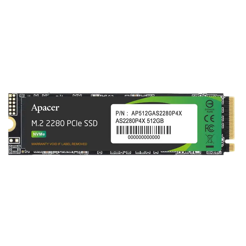Накопитель SSD Apacer AS2280P4X, 512Гб, AP512GAS2280P4X-1 - photo