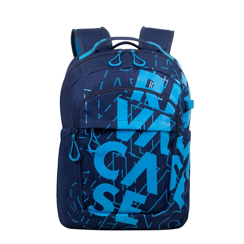 Повседневный рюкзак RivaCase Heide, 15.6", Полиэстер, Темно-синий/Светло-синий - photo