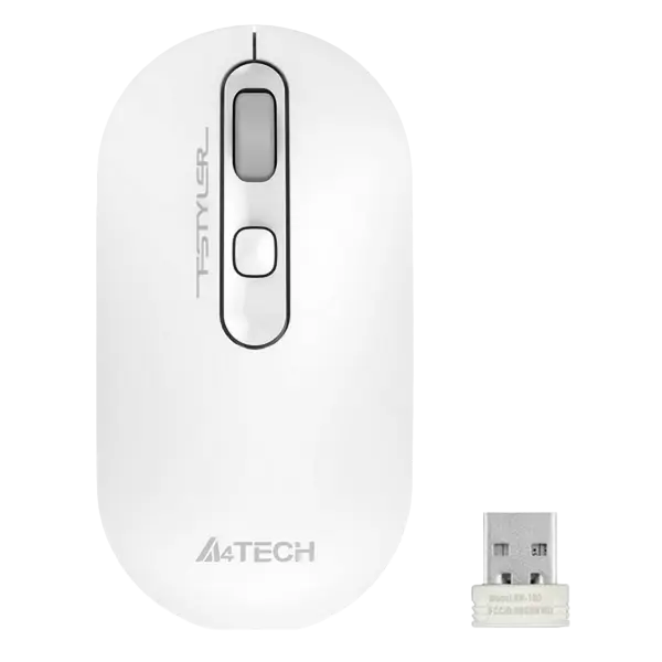 Mouse Wireless A4Tech FG20, Alb - photo