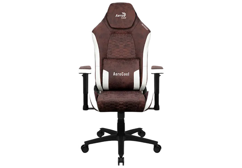 Игровое кресло AeroCool Crown AeroSuede, Искусственная кожа, Бордовый - photo