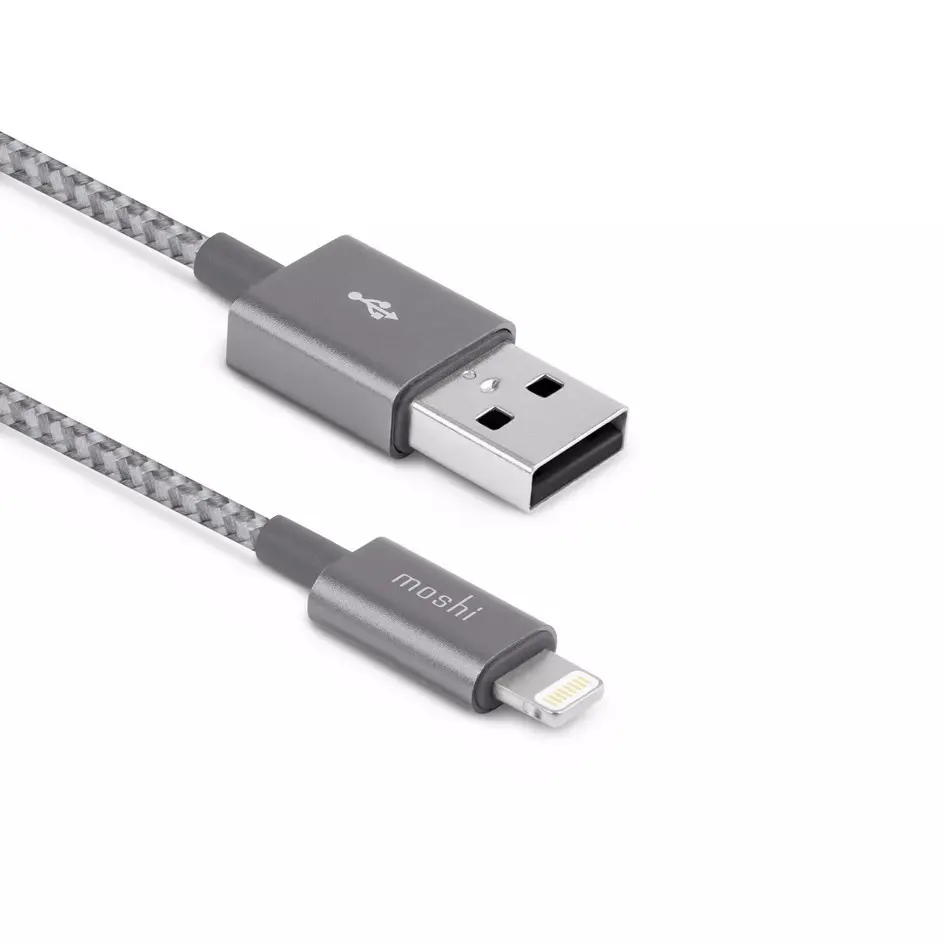 Cablu încărcare și sincronizare Moshi iPhone Lighting USB Cable, USB Type-A/Lightning, 1,2m, Gri - photo