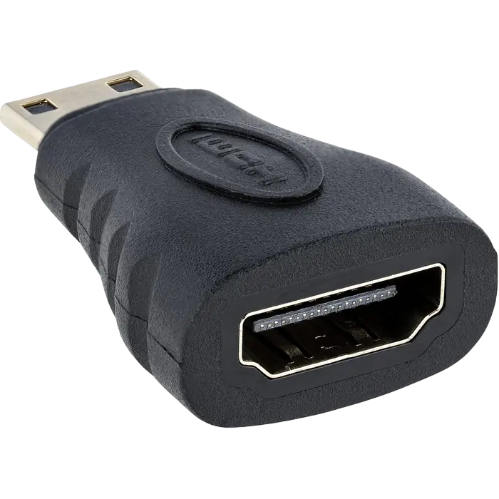 Видеоадаптер APC Electronic APC-101302, mini HDMI (M) - HDMI (F), Чёрный - photo