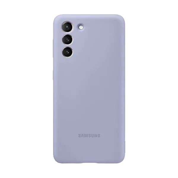 Чехол Samsung Silicone Cover for Galaxy S21, Фиолетовый - photo