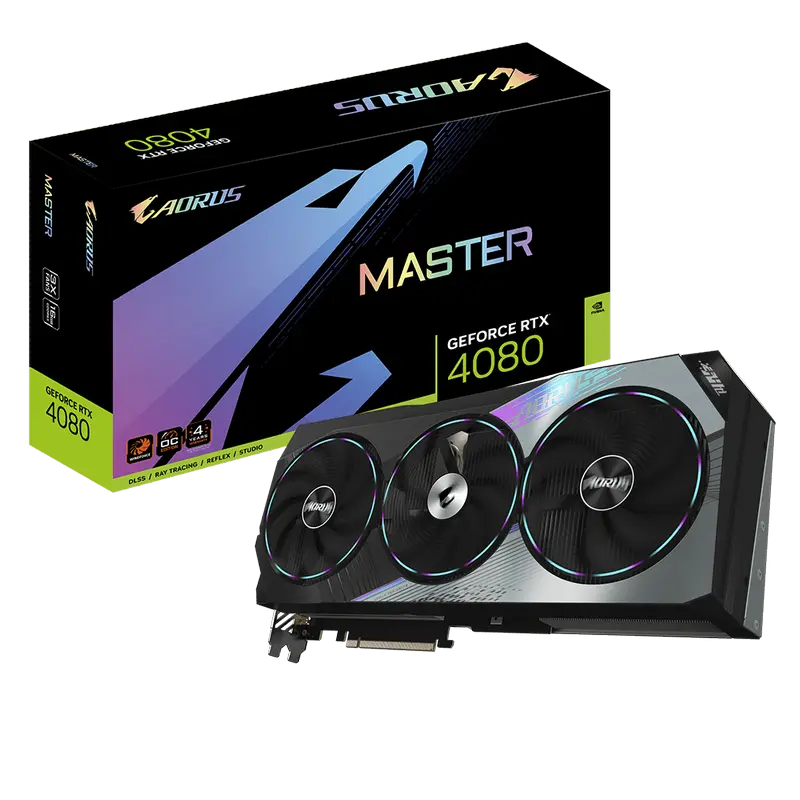 Placă Video Gigabyte GV-N4080AORUS M-16GD, 16GB GDDR6X 256bit - photo