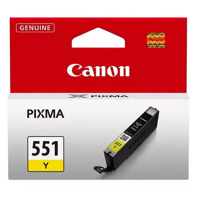 Cartuș de cerneală Canon CLI-551, 7ml, Galben - photo