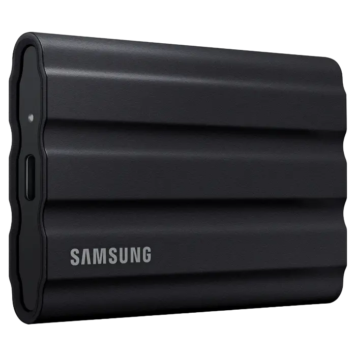 Внешний портативный SSD накопитель Samsung Portable SSD T7 Shield, 1 ТБ, Чёрный (MU-PE1T0S/WW) - photo