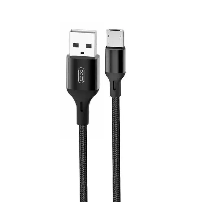 Cablu încărcare și sincronizare XO NB143, USB Type-A/micro-USB, 2m, Negru - photo